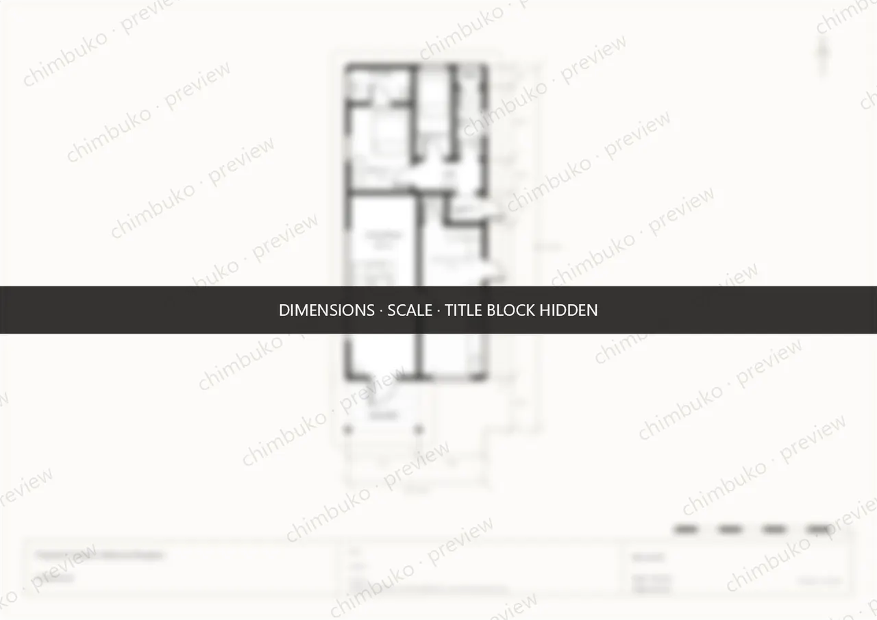 compact 2-bedroom bungalow floor plan Kenya — watermarked preview