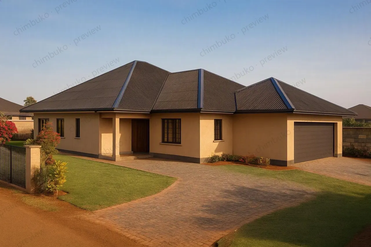 Working model view of the 5-bedroom executive bungalow