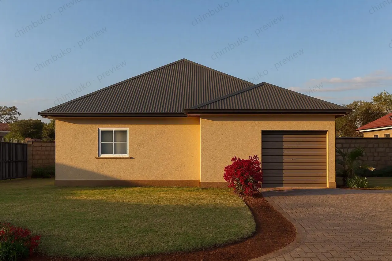 Right side view of the 5-bedroom executive bungalow