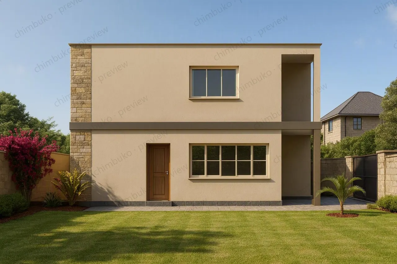 Right side view of the compact 3-bedroom maisonette
