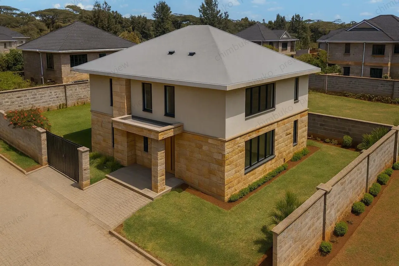 Roof view of the compact 3-bedroom maisonette