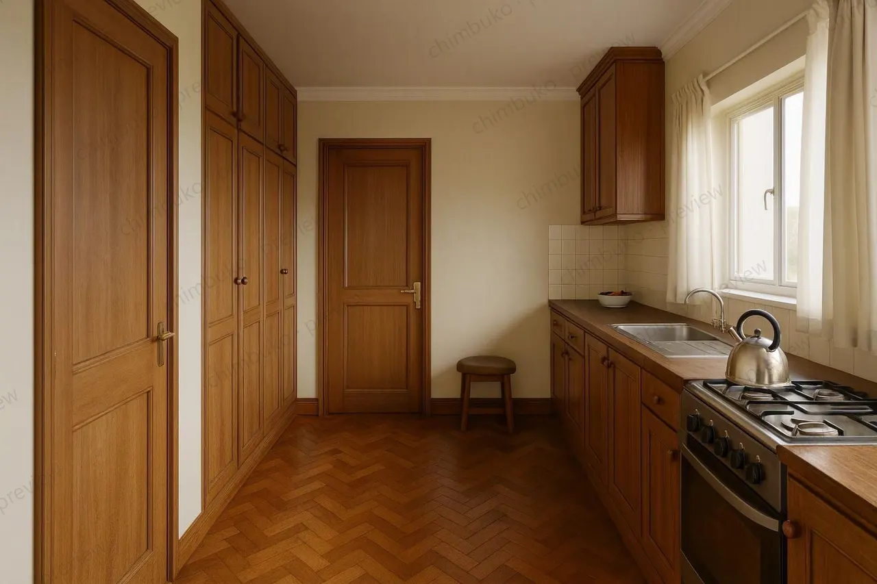 Interior kitchen render