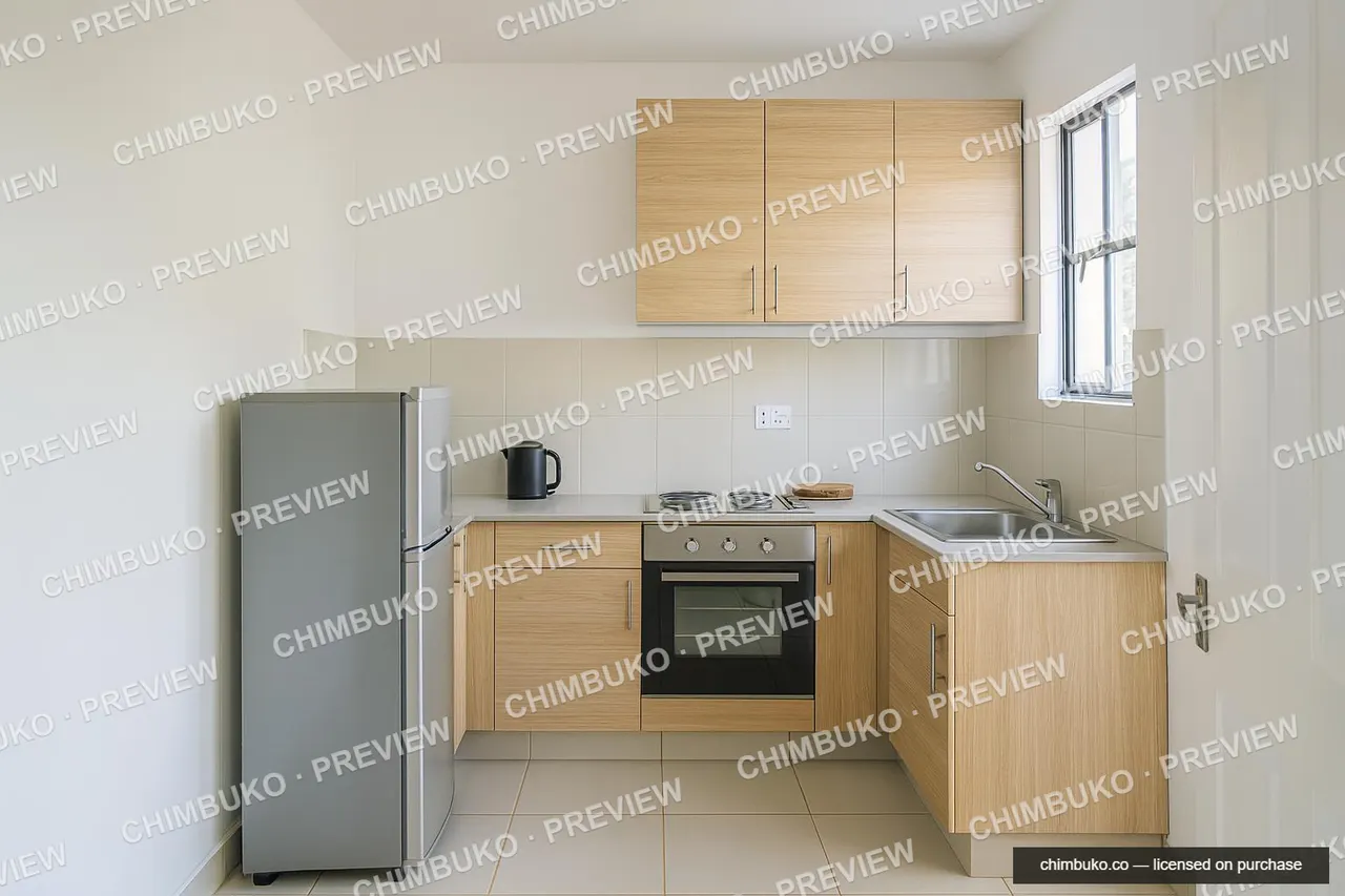 Interior kitchen render