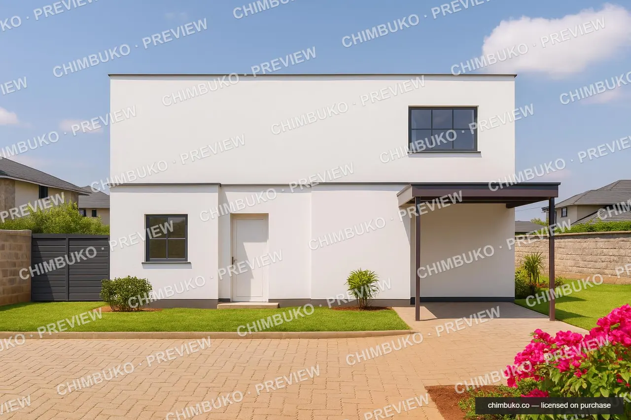 Modern luxury 5-bedroom maisonette villa exterior in Kenya