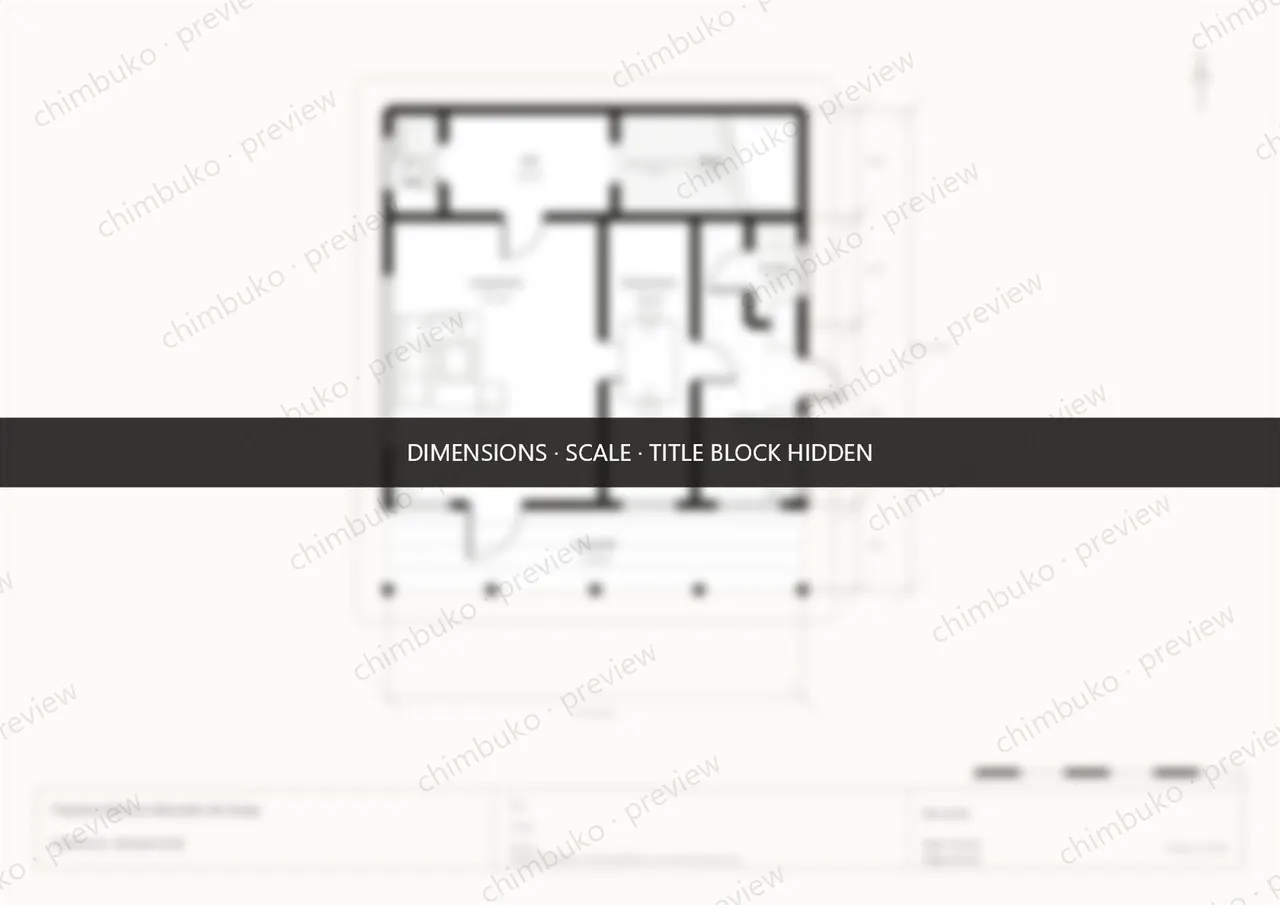 4-bedroom maisonette with garage floor plan Kenya, ground floor — watermarked preview