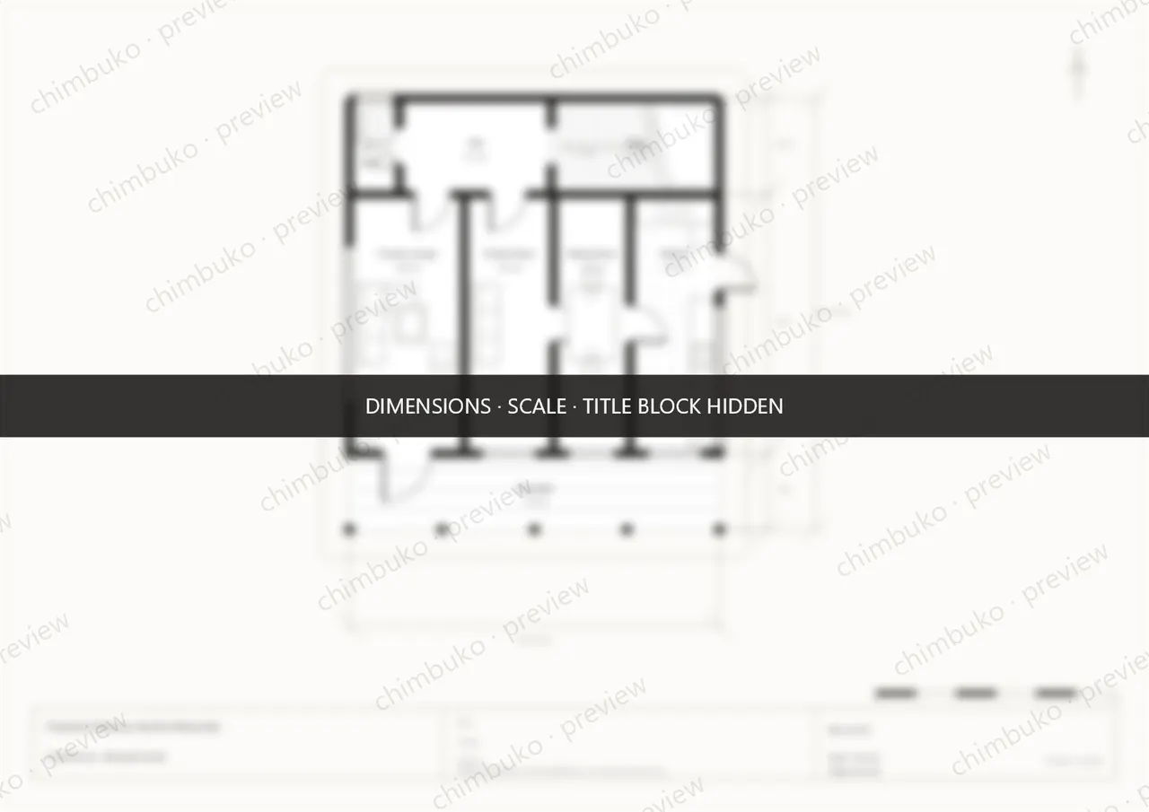 classic 4-bedroom maisonette floor plan Kenya, ground floor — watermarked preview