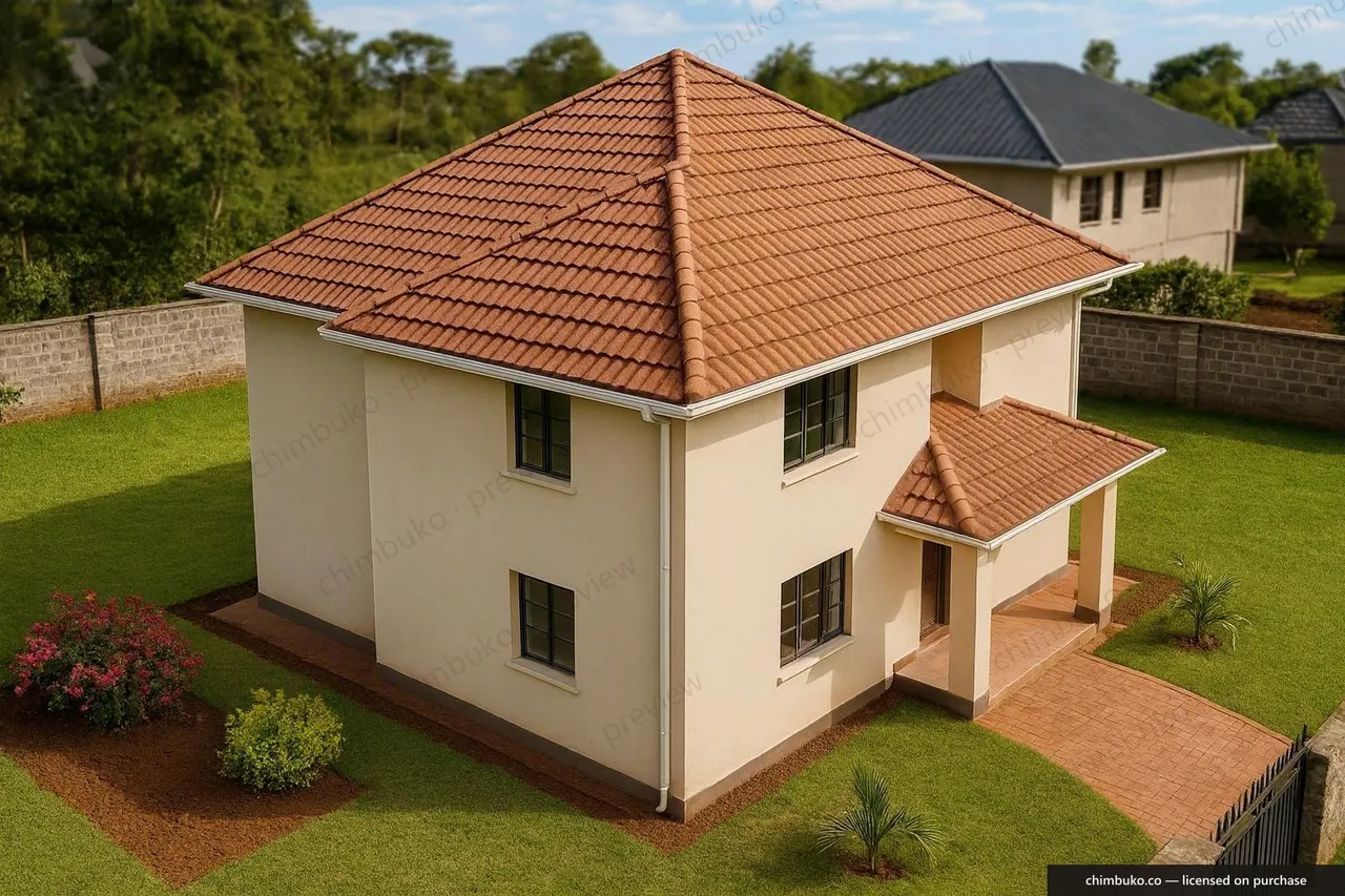 Roof view of the classic 4-bedroom maisonette