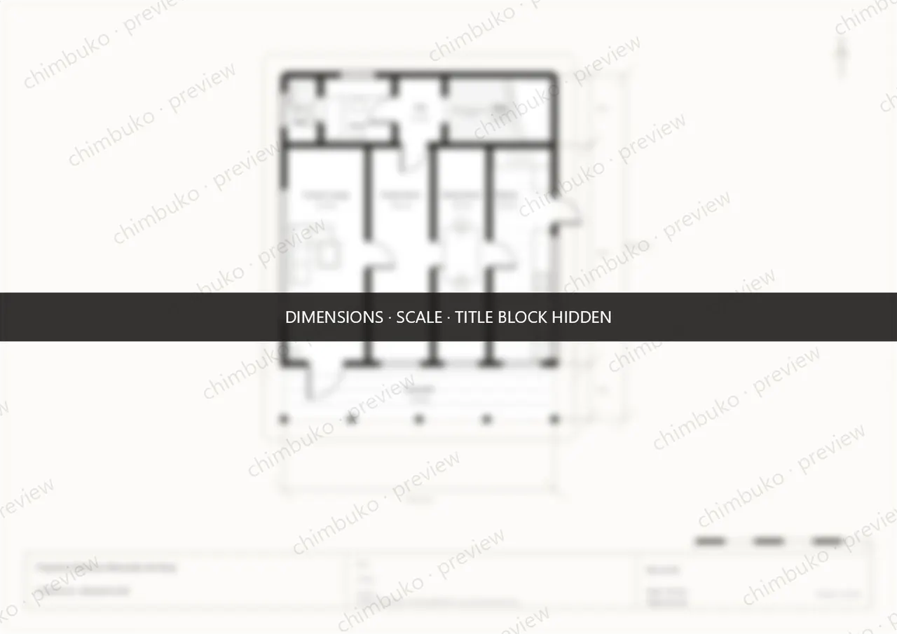 4-bedroom maisonette with study floor plan Kenya, ground floor — watermarked preview