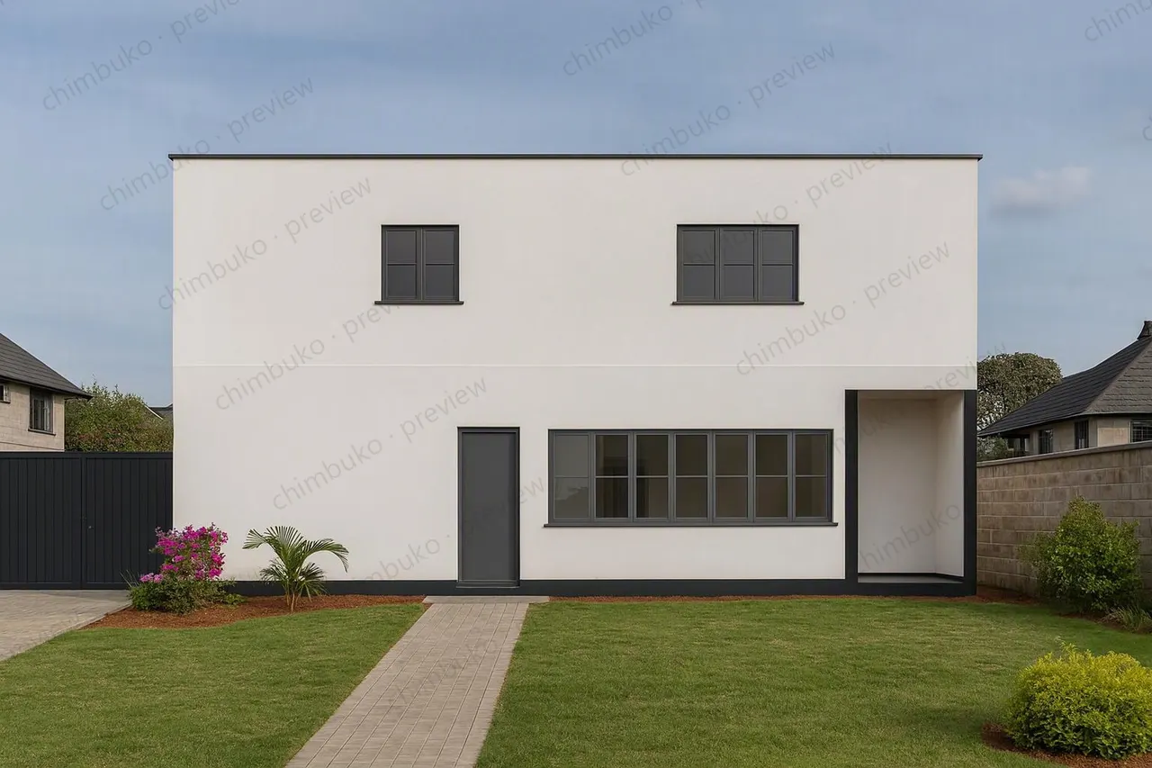 Right side view of the 4-bedroom maisonette with study