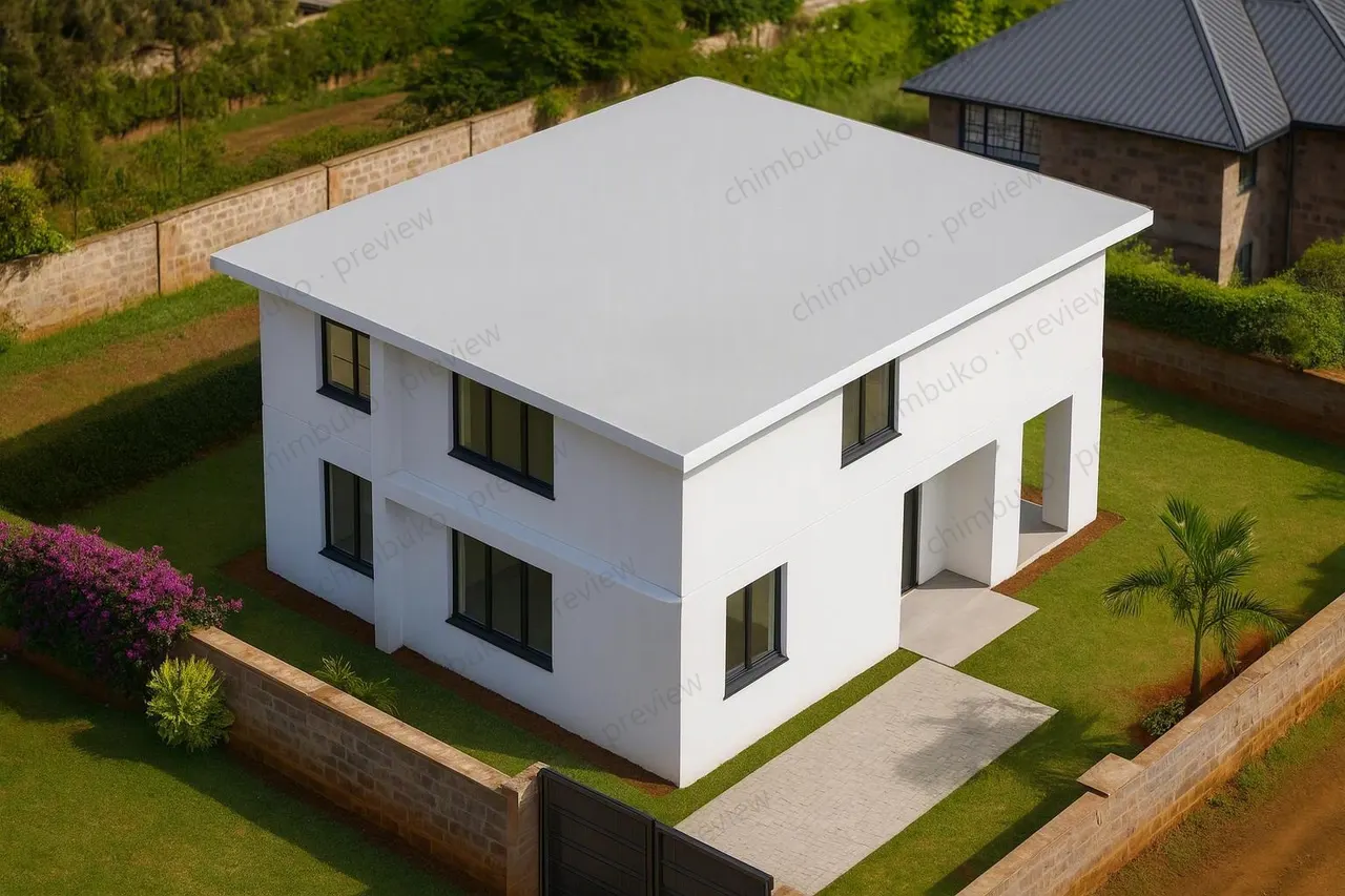 Roof view of the 4-bedroom maisonette with study