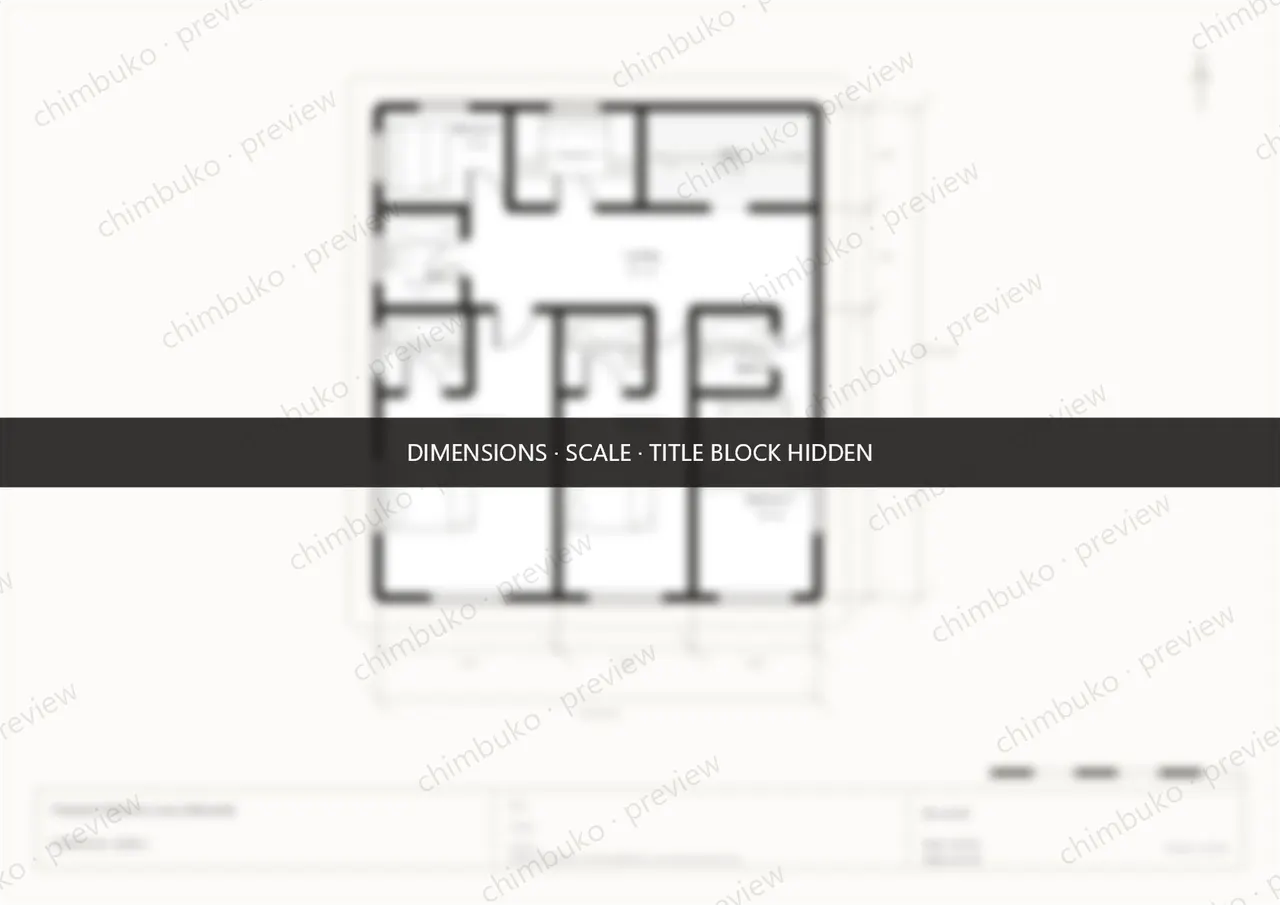 Upper-floor plan of a 5-bedroom maisonette with three ensuites — obscured preview