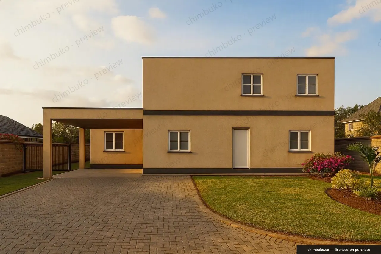 Rear view of the 5-bedroom luxury maisonette