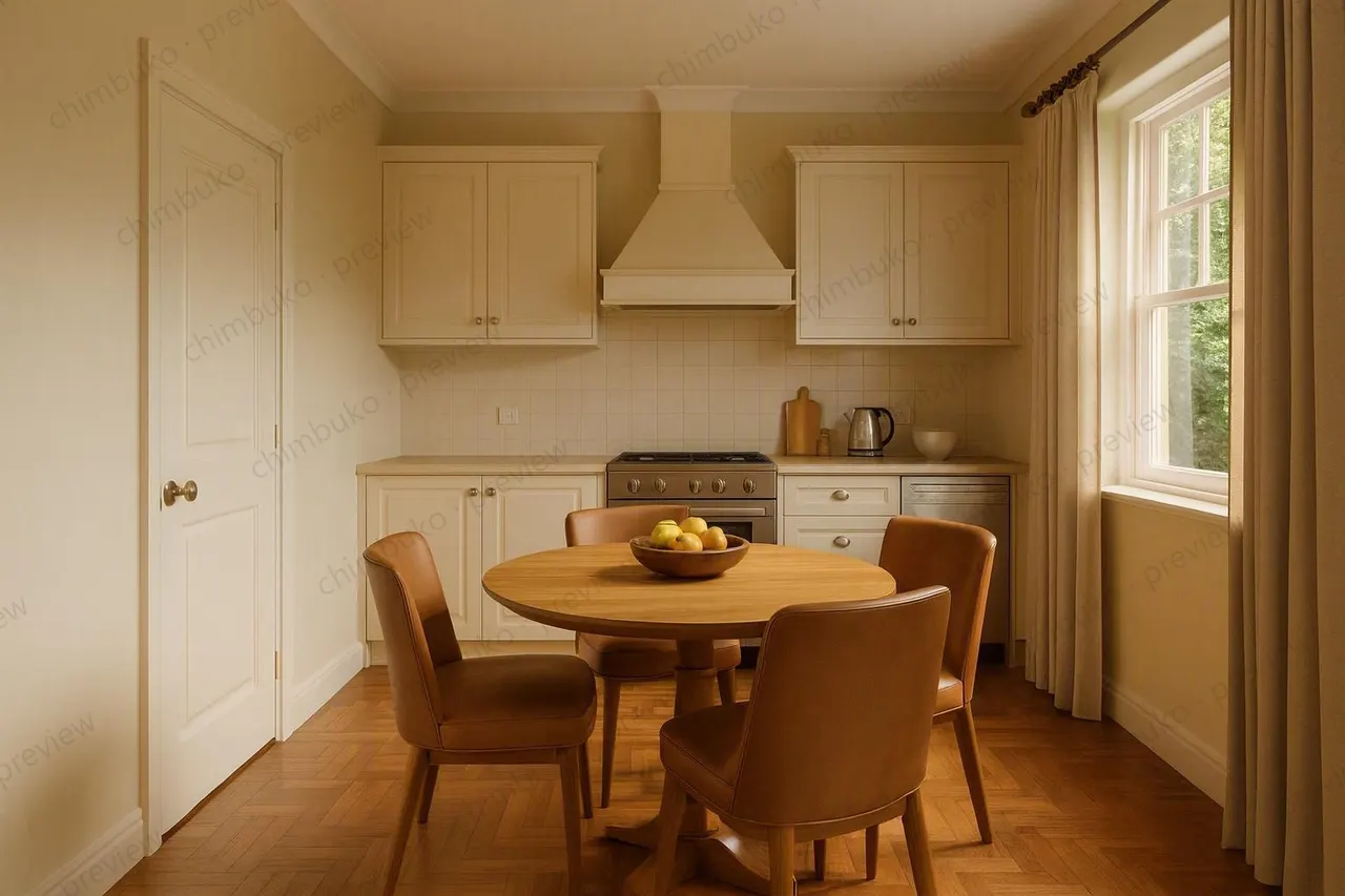 Interior kitchen render